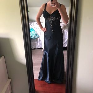 Navy Blue sequined dress